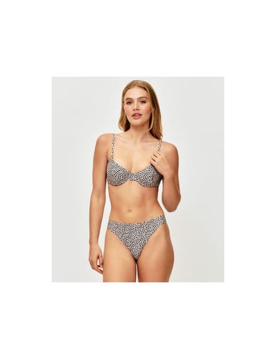 Corbeille - Haut de maillot de bain léopard