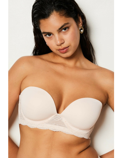 Bandeau coques fines bretelles amovibles - bonnet D