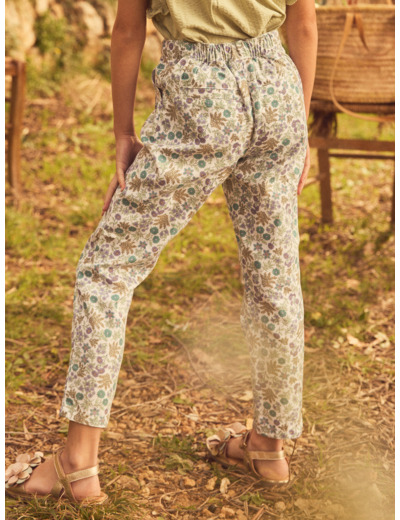 Pantalon à fleurs