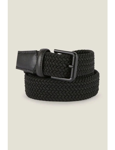 Ceinture élastiquée à boucle - Noir