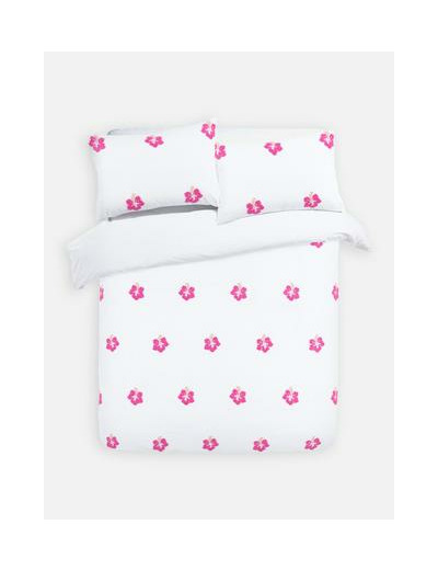 Parure de lit double à hibiscus tuftés