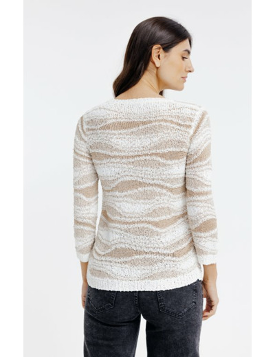 Pull maille fantaisie brillante