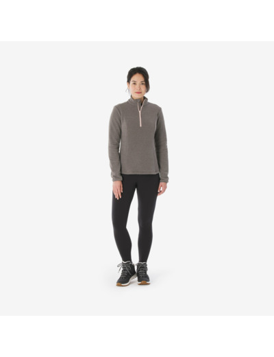 Polaire de randonnée montagne femme, MH100 grise