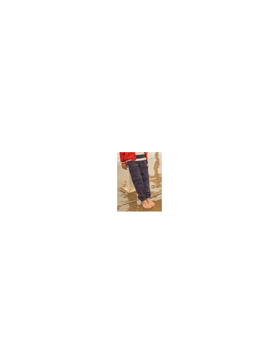 Pantalon bleu marine à fermeture éclair pour garçon