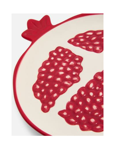 Assiette en forme de grenade