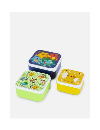 Lot de 3 pots à encas Pokémon