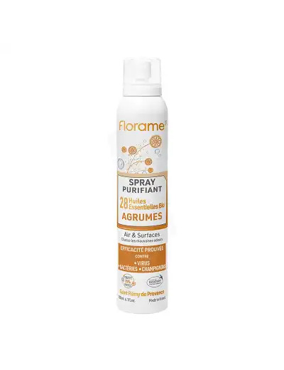Florame L'aromathérapie Spray Purifiant Agrumes Bio Flacon De 180 Ml