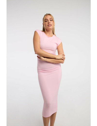 Robe midi en viscose