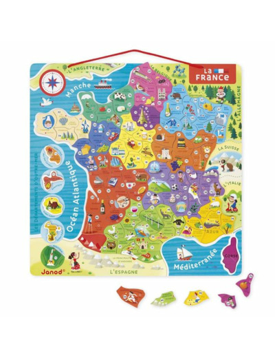 PUZZLE 93 PIÈCES : LA FRANCE MAGNÉTIQUE