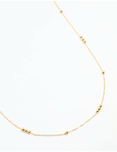 Waterproof Gold Plated Stainless Steel Beaded Waist Chain