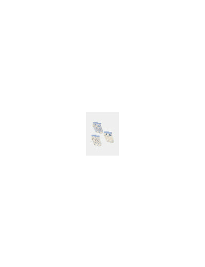 Lot de 3 paires de chaussettes coquillages et étoiles pour filles