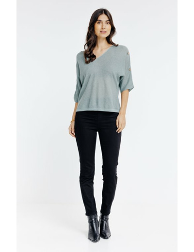 Pull maille brillante