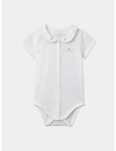 Ensemble body et barbotteuse en gaze de coton