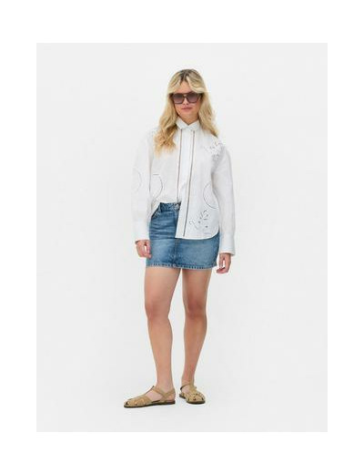 Chemise ajourée à manches longues