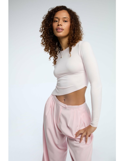 T-shirt manche longue assymétrique