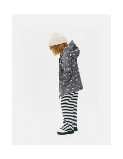 Imperméable à capuche à thème floral