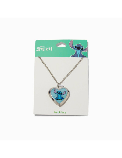 Médaillon couleur argentée Disney Stitch