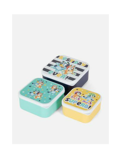 Lot de 3 pots à encas empilables Bluey