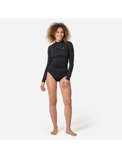 TEE SHIRT anti UV surf manches longues femme noir