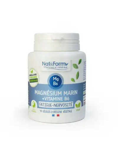 Nat&form Expert Magnesium + B6 40 Gélules