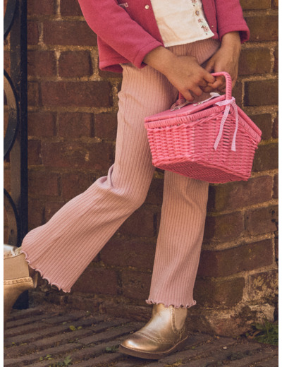 Legging évasé rose pâle Fille