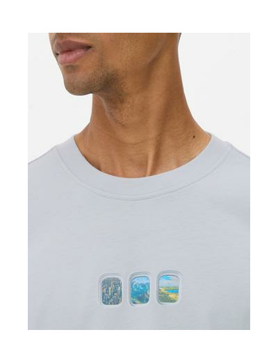 T-shirt à motif hublots d'avion