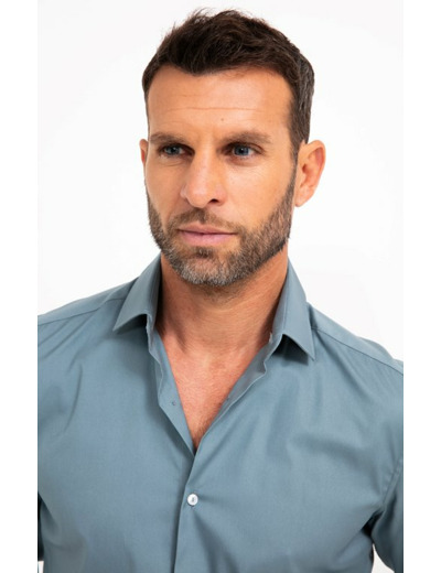 Chemise ajustée manches longues Sato