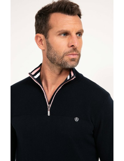 Pull col montant uni Contrast