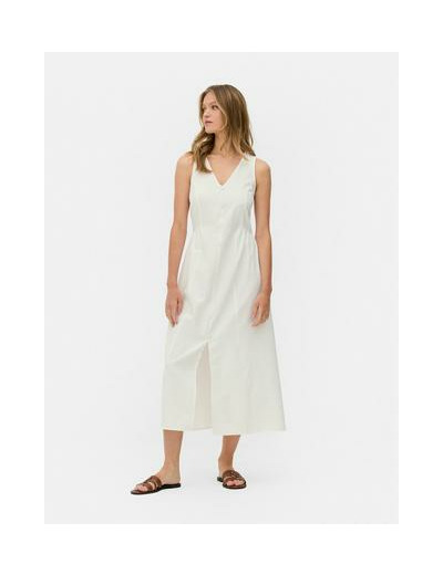 Robe mi-longue en crêpe