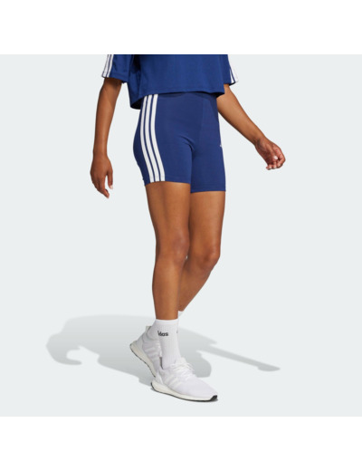 Short cycliste de fitness femme, bleu