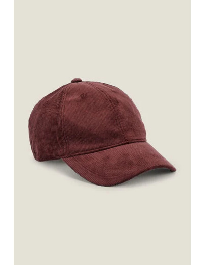 Casquette en velours - Orange foncé