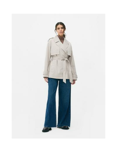Imperméable court à ceinture