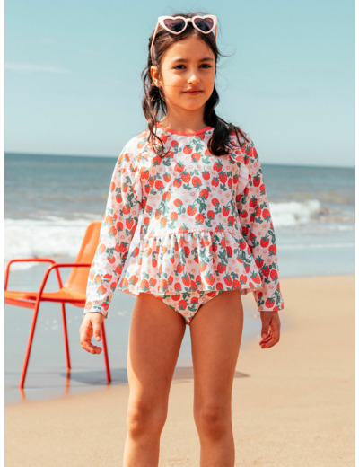 Maillot de bain deux pièces UPF 50+ imprimé