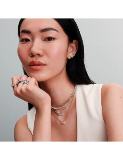 Collier Noeud Scintillant