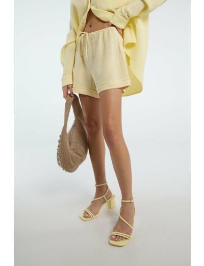 Short en mousseline