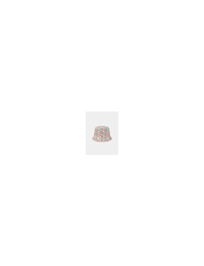 Bonnet réversible à imprimé floral ou rayé pour filles