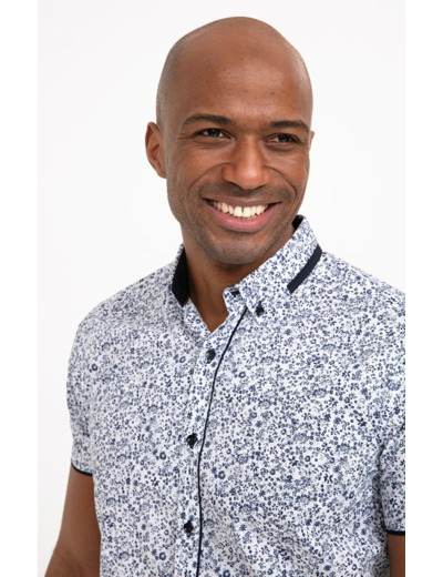 Chemise manches courtes Floral Studio