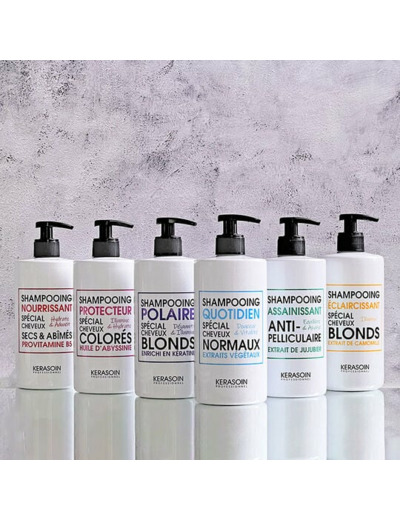Shampooing déjaunisseur pour cheveux gris et blancs 500ml