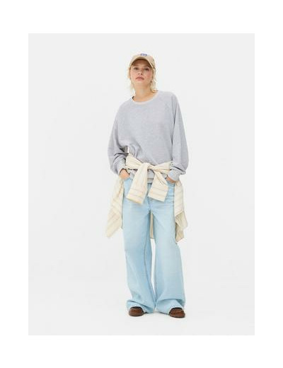 Sweat-shirt décontracté fendu sur le côté