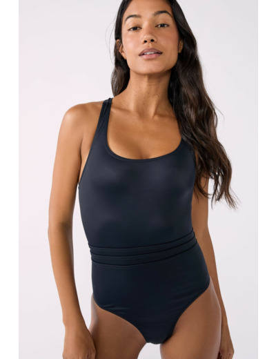 Maillot de bain 1 pièce dos croisé menstruel