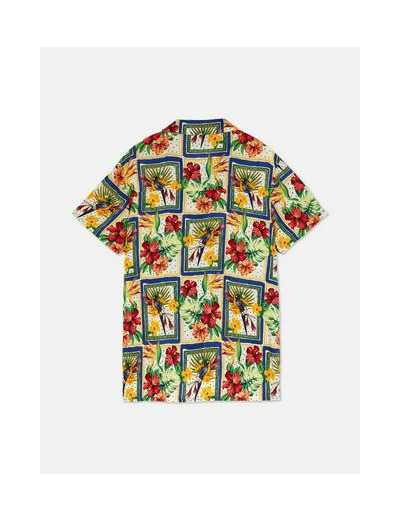 Chemise à fleurs tropicales pour ado