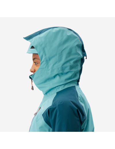 Veste imperméable d'ALPINISME Femme - ALPINISM EVO Bleu