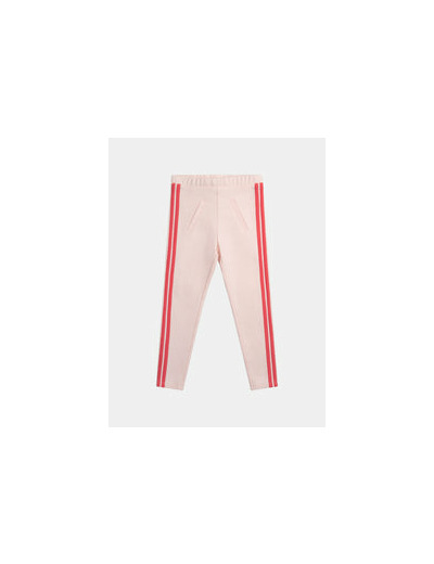 Pantalon rose à bandes colorées pour fille