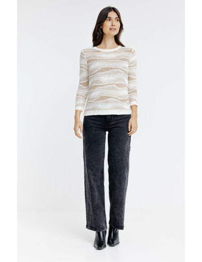 Pull maille fantaisie brillante