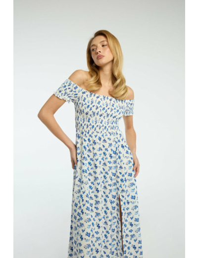 Robe midi en viscose