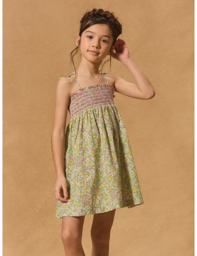Robe courte fleurie