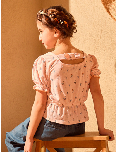 T-shirt à fleurs
