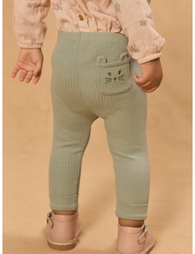 Legging côtelé