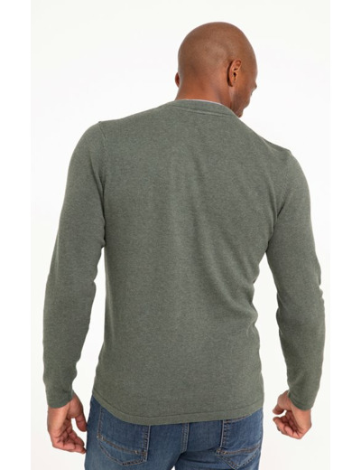 Pull col tunisien uni rick