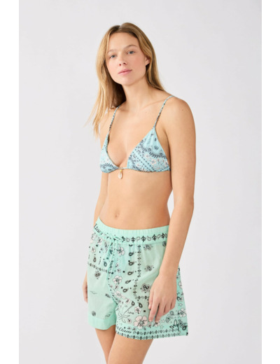 Short imprimé en coton,Short imprimé en coton;${refinementColor}